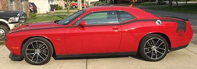 BUY and CUSTOMIZE Dodge Challenger - Full Length Hockey Pinstripes