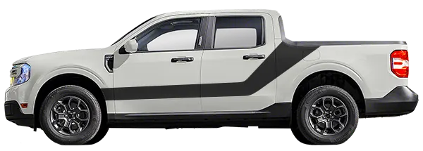 2022 to Present Ford Maverick AirFlow Body Side Stripes Graphic Decals . Installed on Car