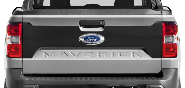 2022 to Present Ford Maverick Main Tailgate Blackout Decal Graphic . Installed on Car