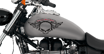 Image of Winged Skull Gas Tank Decals