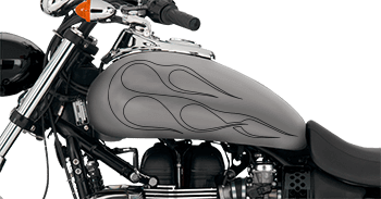 Image of Flames Style S1 Motorcycle Graphics