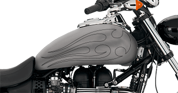 Image of Flames Style S4 Motorcycle Graphics