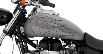 Image of Flames Style S8 Motorcycle Graphics