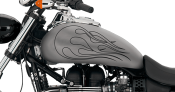 Image of Flames Style S9 Motorcycle Graphics