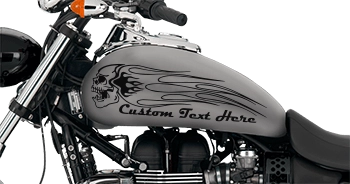 BUY Flaming Skull FS1 Motorcycle Graphics