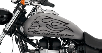 BUY Flaming Skull FS11 Motorcycle Graphics