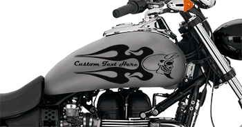 BUY Flaming Skull FS4 Motorcycle Graphics