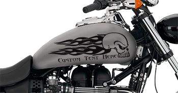 BUY Flaming Skull FS6 Motorcycle Graphics