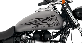 BUY Flaming Skull FS8 Motorcycle Graphics