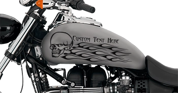 BUY Flaming Skull FS9 Motorcycle Graphics