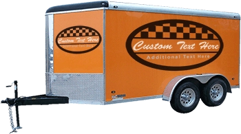 BUY Checkered Oval Trailer Graphics
