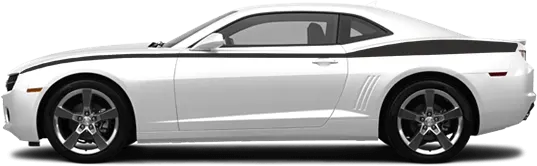 2010-2013 Camaro Full Length Upper Side Stripes on vehicle image.