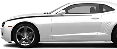 2010-2013 Camaro Front Upper Accent Stripes on vehicle image.