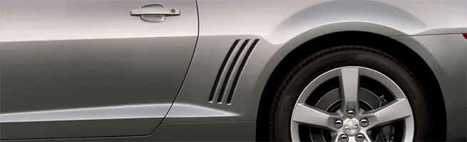 2010-2013 Camaro Faux Vent Accents on vehicle image.