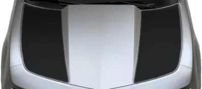 2010-2013 Camaro Hood Side Blackouts / Stripes on vehicle image.