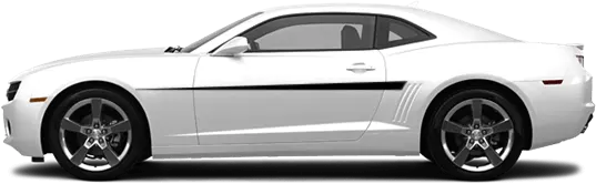 2010-2013 Camaro Mid-Line Side Spikes on vehicle image.