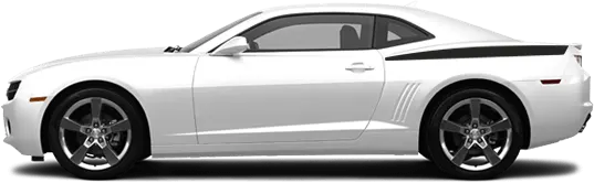 2010 to 2013 Chevy Camaro Rear Quarter Contour Stripes . Installed on Car