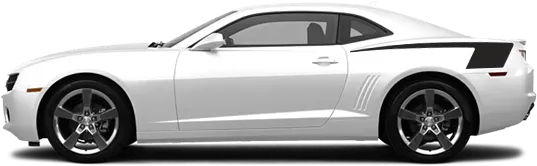 2010-2013 Camaro Rear Quarter Hockey (COPO) Stripes on vehicle image.