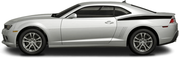 2014-2015 Camaro Rear Quarter Contour Stripes on vehicle image.