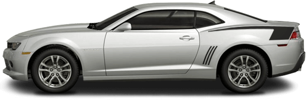 2014-2015 Camaro Rear Quarter Hockey (COPO) Stripes on vehicle image.