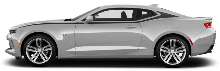 2016-2024 Camaro C-Pillar Upper Accent Stripes on vehicle image.