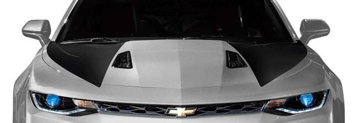 2016 to Present Chevy Camaro Hood Side Blackouts / Stripes . Installed on Car