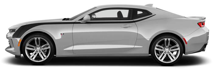 2016-2018 Camaro Hockey Stick Upper Accent Stripes on vehicle image.
