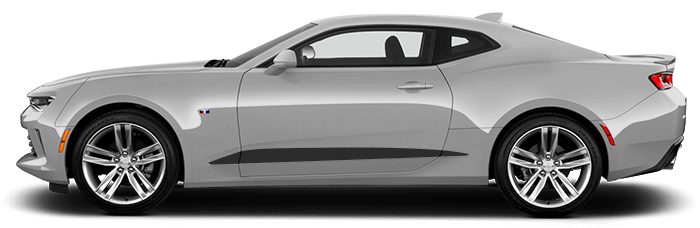 2016-2023 Camaro Side Scallop Spears on vehicle image.