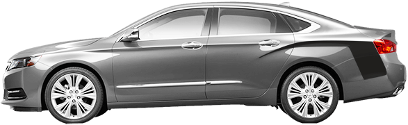 2014-2020 Impala Rear Quarter Hockey Stripes on vehicle image.