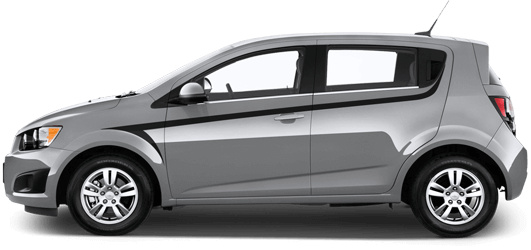 Image of Upper Barb Stripes on 2012 Chevy Sonic