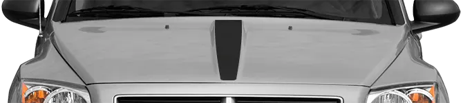2007-2012 Caliber Hood Center Stripe on vehicle image.