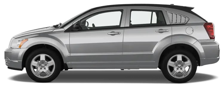 2007-2012 Caliber Rear Side Window Simulated Louvers on vehicle image.