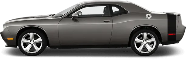 2008-2014 Challenger Rear Bumblebee Tail Stripes on vehicle image.