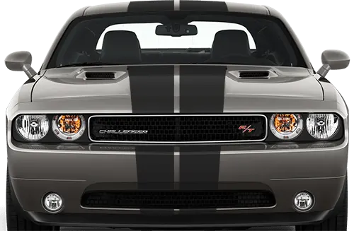 2008 to 2014 Dodge Challenger Rally Racing Dual Stripes Kit . Installed on Car