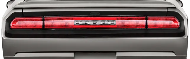 2008-2014 Challenger Rear Fascia Blackout on vehicle image.