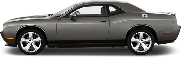 2008-2014 Challenger Rocker Panel Stripes on vehicle image.