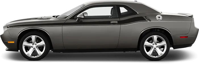 Image of '15 RT Classic Stripes on 2008 Dodge Challenger