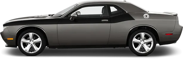 Image of RT Classic Retro Stripes on 2008 Dodge Challenger