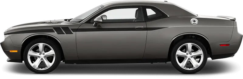 2008 to 2014 Dodge Challenger Side Accent Hash Stripes . Installed on Car