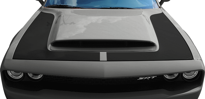 Intake Power Bulge Vinyl Graphics Decals Stripes for Dodge Challenger 2015 /& Up