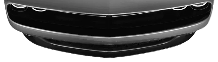 2015-2023 Challenger Front Fascia Blackout on vehicle image.