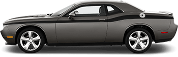 Image of Full Length Slim Upper Body Stripes on the 2015 Dodge Challenger