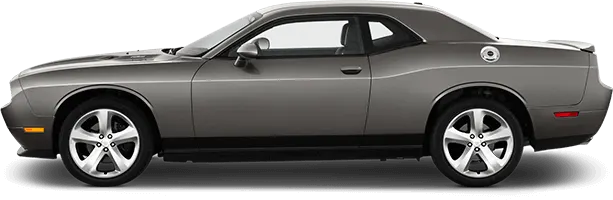 2015-2024 Challenger Rocker Panel Stripes on vehicle image.