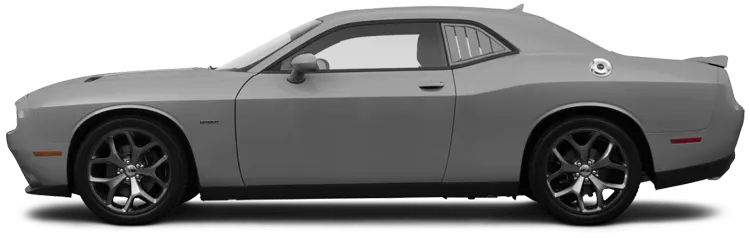 2015-2023 Challenger Rear Side Window Simulated Louvers on vehicle image.