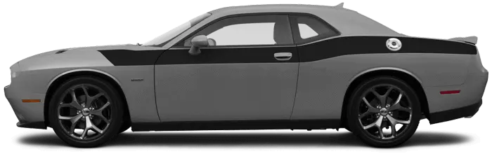 2015-2023 Challenger Full Length Upper Body Hash Combo Stripes on vehicle image.
