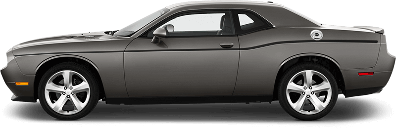 Dodge Challenger Upper Beltline Pinstripes : Vinyl Decal Graphic