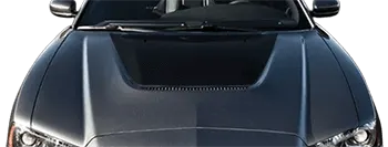 2011-2014 Charger SRT-8 Hood Decals on vehicle image.