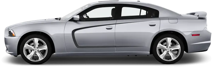 Image of Side Scallop Accent Stripes on 2011 Dodge Charger