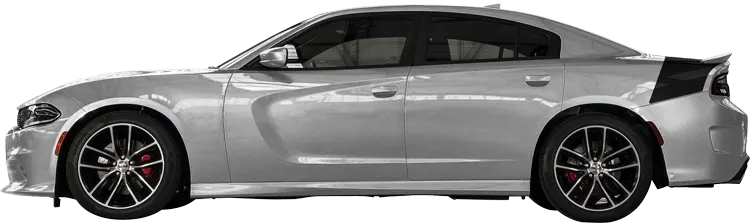 2015-2023 Charger Daytona Rear Tail Stripes on vehicle image.