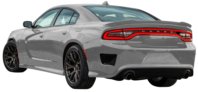 2015-2023 Charger Rear Bumper Vent Accents on vehicle image.